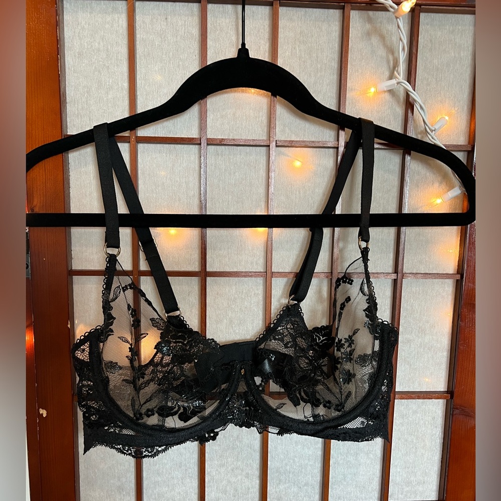 Honey Birdette Whitney Black Bra 34D